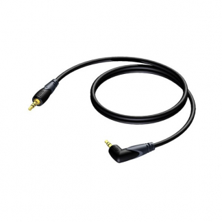 Procab 3.5 mm jack kabel | Procab | 1.5 meter (Stereo, Verguld, 100% koper, Haaks) PB80060 K010412024 - 1
