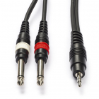 Procab 6.35 mm jack naar 3.5 mm jack kabel - Procab - 1.5 meter (Mono/Stereo) CAB713/1.5 PB07345 K010301115