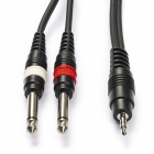 Procab 6.35 mm jack naar 3.5 mm jack kabel - Procab - 1.5 meter (Mono/Stereo) CAB713/1.5 PB07345 K010301115 Procab 6.35 mm jack naar 3.5 mm jack kabel - Procab - 1.5 meter (Mono/Stereo) CAB713/1.5 PB07345 K010301115