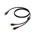 Tulp naar jack 3.5 mm kabel | Procab | CLA711 | 1.5 meter (Stereo, Verguld, 100% koper)