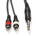 Procab Tulp naar jack 6.35 mm kabel | Procab | 1.5 meter (Stereo) CAB719/1.5 PB07375 K010301347 Procab Tulp naar jack 6.35 mm kabel | Procab | 1.5 meter (Stereo) CAB719/1.5 PB07375 K010301347