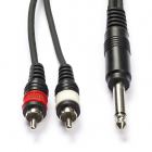 Procab Tulp naar jack 6.35 mm kabel - Procab - 3 meter (Mono) CAB715/3 PB07360 K010301331 Procab Tulp naar jack 6.35 mm kabel - Procab - 3 meter (Mono) CAB715/3 PB07360 K010301331