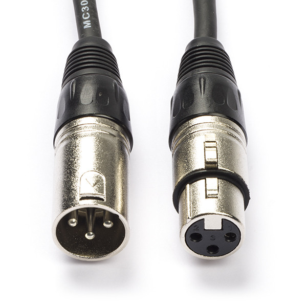 Procab XLR kabel | V ↔ M | Procab | CAB901 | 0.5 meter (Gebalanceerd, Stereo, 3-pins) CAB901/0.5 PB10315 K010307062 - 1