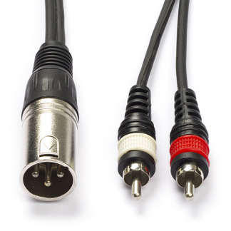 Procab XLR naar Tulp kabel (m/m) | Procab | 1.5 meter (Ongebalanceerd, Mono) CAB703/1.5 PB07225 K010307406 - 