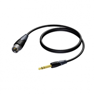 Procab XLR naar jack 6.35 mm kabel | M ↔ M | Procab | CLA724 | 3 meter (Stereo, Gebalanceerd, 100% koper) PB80073 K010412044 - 1