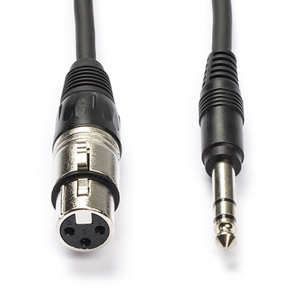 XLR (v) naar jack 6.35 mm kabel Procab 1.5 meter (Stereo, Gebalanceerd) xlr jack xlr kabel
