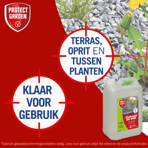 Protect Garden Onkruidverdelger | Flitser | Protect Garden | 50 m² (Gebruiksklaar, 5 liter) 86601102 K170115601 - 5