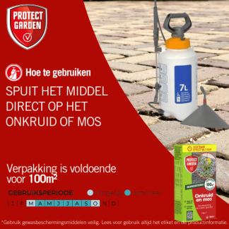 Protect Garden Onkruidverdelger en mos verwijderaar | Protect Garden | 100m² (Concentraat, 750 ml) 86601200 K170115604 - 9