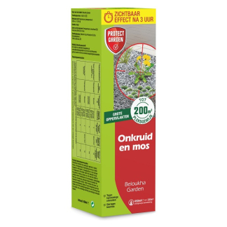 Protect Garden Onkruidverdelger en mos verwijderaar | Protect Garden | 200 m² (Natuurlijk, Concentraat, 450 ml) 86601080 K170505220