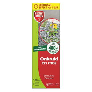 Protect Garden Onkruidverdelger en mos verwijderaar | Protect Garden | 400 m² (Natuurlijk, Concentraat, 900 ml) 86601080 K170505221 - 