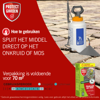 Protect Garden Onkruidverdelger en mos verwijderaar | Protect Garden | 70 m² (Concentraat, 510 ml) 86601199 K170115603 - 9