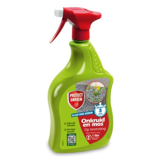 Protect Garden Onkruidverdelger en mos verwijderaar | Protect Garden | Flitser Express | 10 m² (Gebruiksklaar, 1 liter) 86601730 K170115600