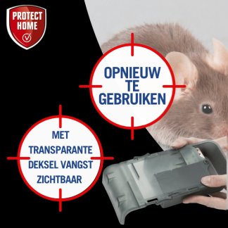 Protect Home Diervriendelijke muizenval | Protect Home | Victor Multi (4 muizen, Herbruikbaar) 86601225 K170115607 - 10