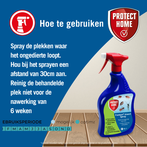 Protect Home Kruipende insecten spray | Protect Home | Fastion Insect | 1 liter (Gebruiksklaar)  K170116285 - 6