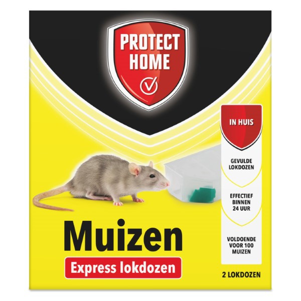 Protect Home Muizen lokdoos | Protect Home | Pasta | 2 stuks (Inclusief lokstof, Snelwerkend) 86600157 K170115104 - 2