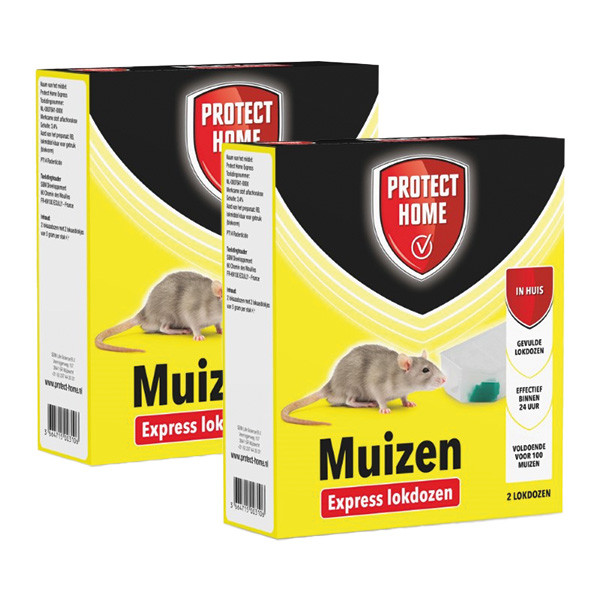 Protect Home Muizen lokdoos | Protect Home | Pasta | 4 lokdozen (Inclusief lokstof, Snelwerkend) 86600157 V170115104 - 1