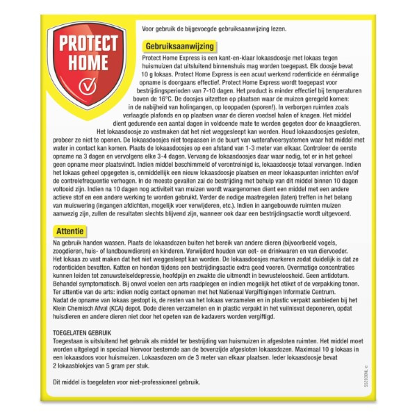 Protect Home Muizen lokdoos | Protect Home | Pasta | 4 lokdozen (Inclusief lokstof, Snelwerkend) 86600157 V170115104 - 4