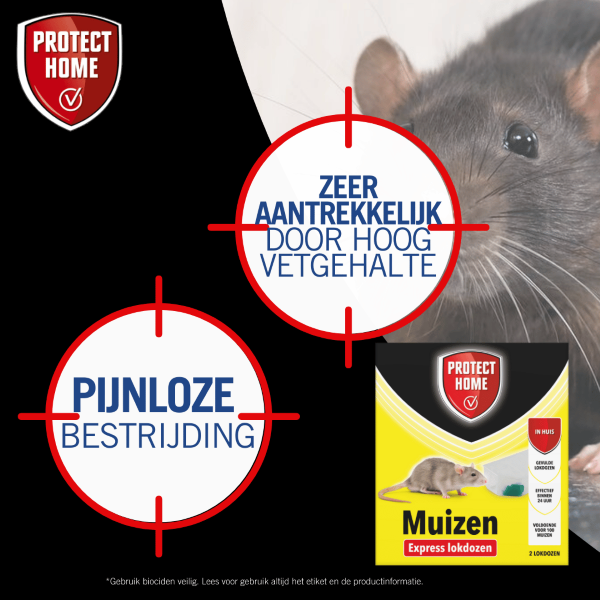Protect Home Muizengif | Protect Home | Pasta | 2 stuks (10 gram, Snelwerkend, Inclusief lokdoos) 2411422 A170115104 - 8