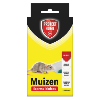 Protect Home Muizengif | Protect Home | Pasta (2 x 5 gram, Snelwerkend, Inclusief lokdoos) 2411421 A170115103 - 2