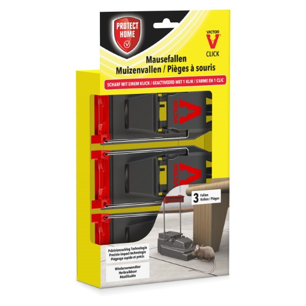 Protect Home Muizenval | Protect Home | Victor Click | 3 stuks (Kunststof) 86600780 K170501402 - 1