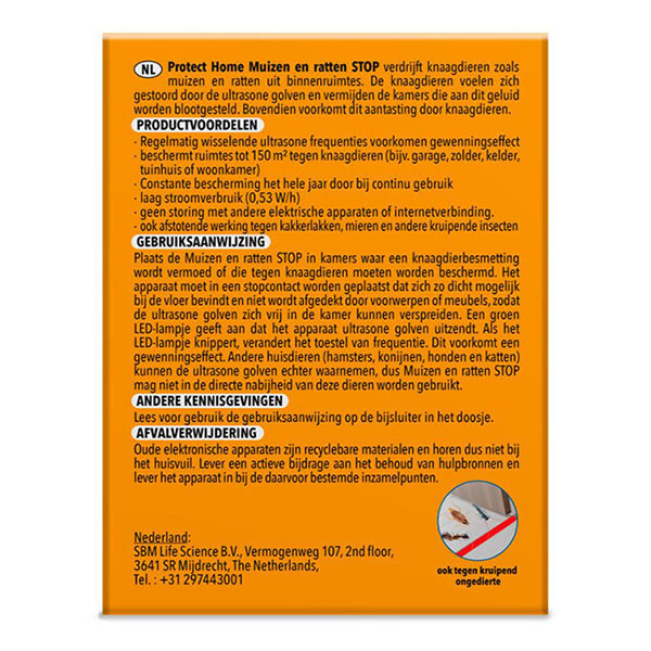 Protect Home Muizenverjager | Protect Home | 80 m² (Ultrasoon) 86601447_NL K170112154 - 2