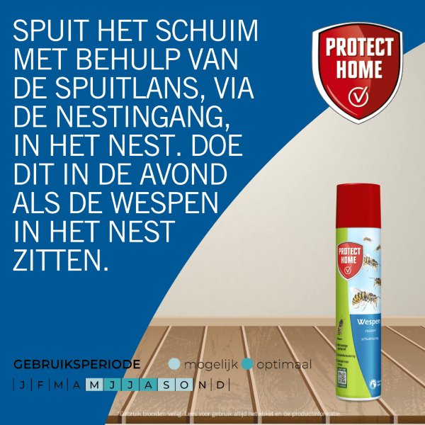 Protect Home Wespen schuimspray | Protect Home | 400 ml (Wespennesten) 79381247 K170111876 - 6