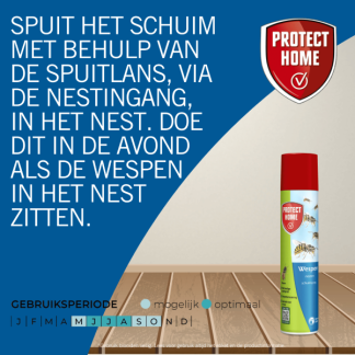 Protect Home Wespen schuimspray | Protect Home | 400 ml (Wespennesten) 79381247 K170111876 - 6