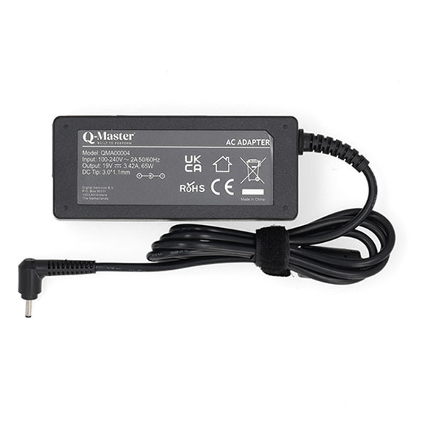 Q-Master Acer laptop oplader | Q-Master | 65W (3.0 x 1.0mm, Power Delivery, 3.42A) PWR101ACE65W K010214503 - 2
