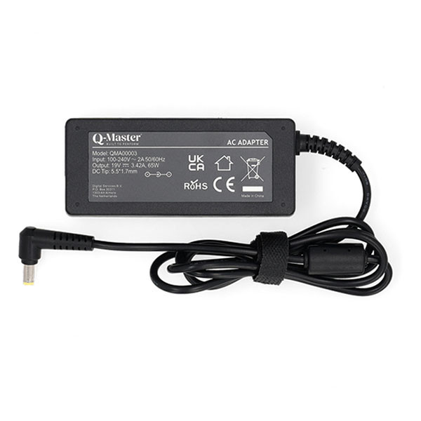 Q-Master Acer laptop oplader | Q-Master | 65W (5.5 x 1.7mm, Power Delivery, 3.42A) PWR100ACE65W K010214502 - 2