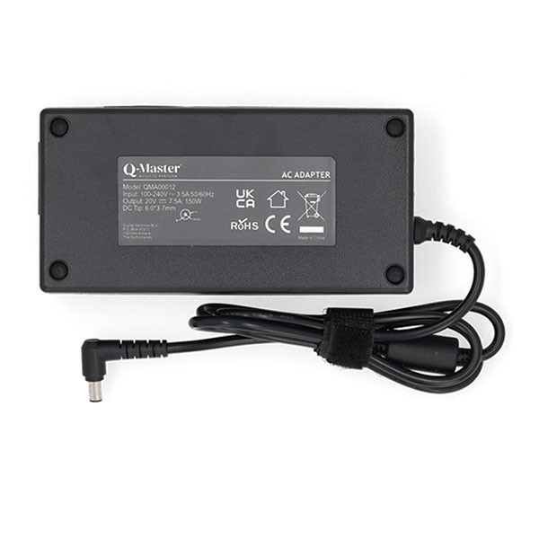 Q-Master Asus laptop oplader | Q-Master | 150W (6.0 x 3.7mm, Power Delivery, 7.5A) PWR105ASU150 K010214511 - 2