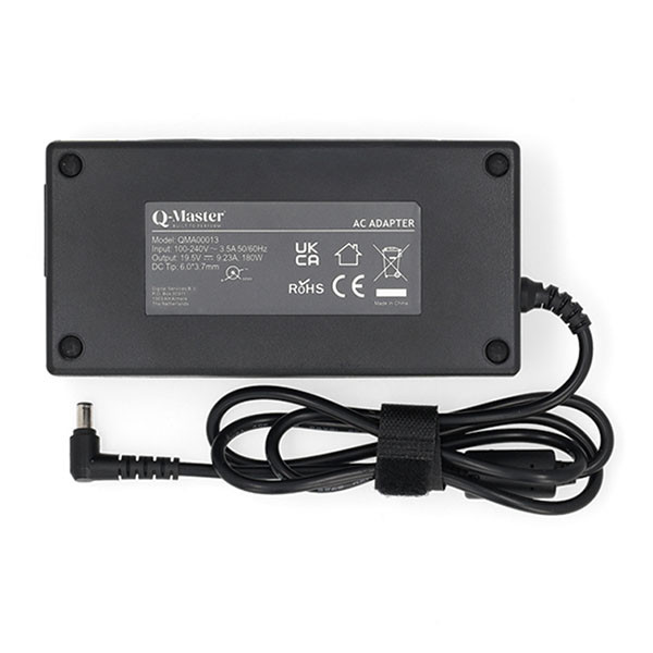 Q-Master Asus laptop oplader | Q-Master | 180W (6.0 x 3.7mm, Power Delivery, 9.23A) PWR105ASU180 K010214512 - 2