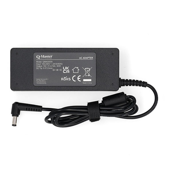 Q-Master Asus laptop oplader | Q-Master | 90W (5.5 x 2.5mm, Power Delivery, 4.74A) PWR105ASU90W K010214508 - 2
