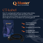 Q-Master C5 kabel | Q-Master | 3 meter (Haaks) CAB101BLK300 K010806291 - 5