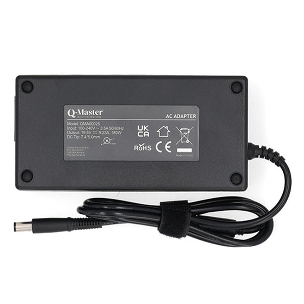 Q-Master Dell laptop oplader | Q-Master | 180W (7.4 x 5.0mm, Power Delivery, 9.23A) PWR111DEL180 K010214525 - 2