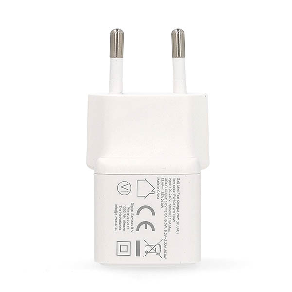 Q-Master GaN Mini snellader | Q-Master | 20W (USB C, Wit) PWR011WHT20W K000000049 - 3