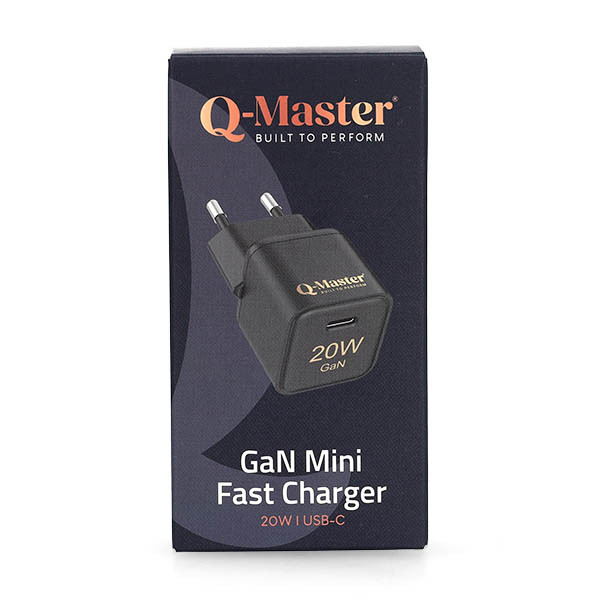 Q-Master GaN Mini snellader | Q-Master | 20W (USB C, Zwart) PWR011BLK20W K000000048 - 4