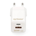 Q-Master GaN Mini snellader | Q-Master | 30W (USB A + USB C, Wit) PWR021WHT30W K000000053 - 1
