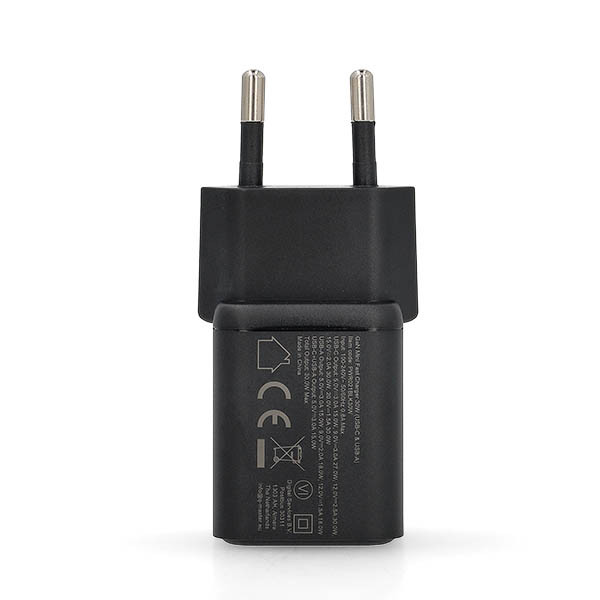 Q-Master GaN Mini snellader | Q-Master | 30W (USB A + USB C, Zwart) PWR021BLK30W K000000052 - 3