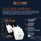 Q-Master GaN Mini snellader | Q-Master | 30W (USB C, Wit) PWR011WHT30W K000000051 - 4