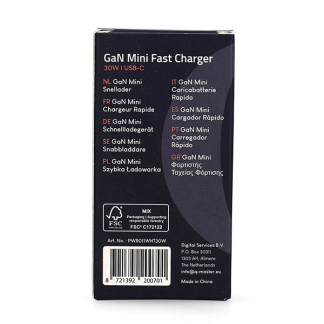 Q-Master GaN Mini snellader | Q-Master | 30W (USB C, Wit) PWR011WHT30W K000000051 - 7