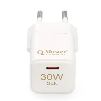 Q-Master GaN Mini snellader | Q-Master | 30W (USB C, Wit) PWR011WHT30W K000000051 - 1