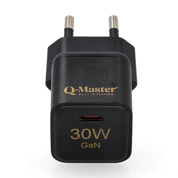 Q-Master GaN Mini snellader | Q-Master | 30W (USB C, Zwart) PWR011BLK30W K000000050 - 1
