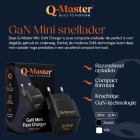 Q-Master GaN Mini snellader | Q-Master | 30W (USB C, Zwart) PWR011BLK30W K000000050 - 4