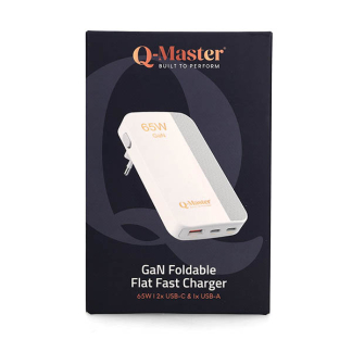 Q-Master GaN Mini snellader | Q-Master | 65W (USB A + 2 x USB C, Wit) PWR012WHT65W K000000055 - 5