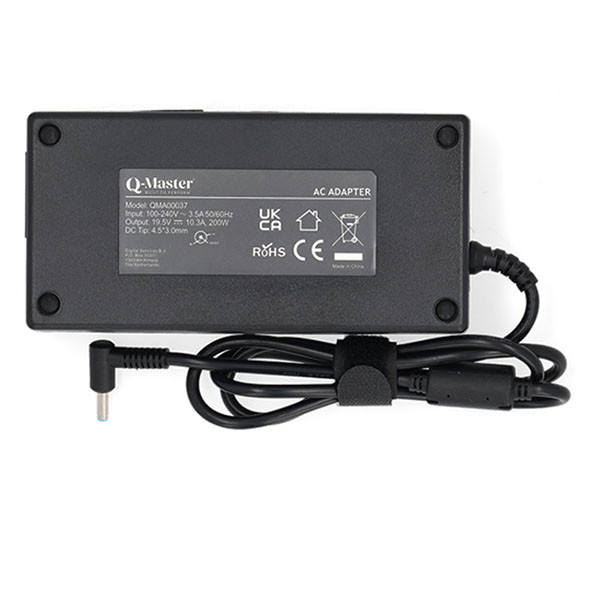 Q-Master HP laptop oplader | Q-Master | 200W (4.5 x 3.0mm, Power Delivery, 10.3A) PWR115HPC200 K010214536 - 2