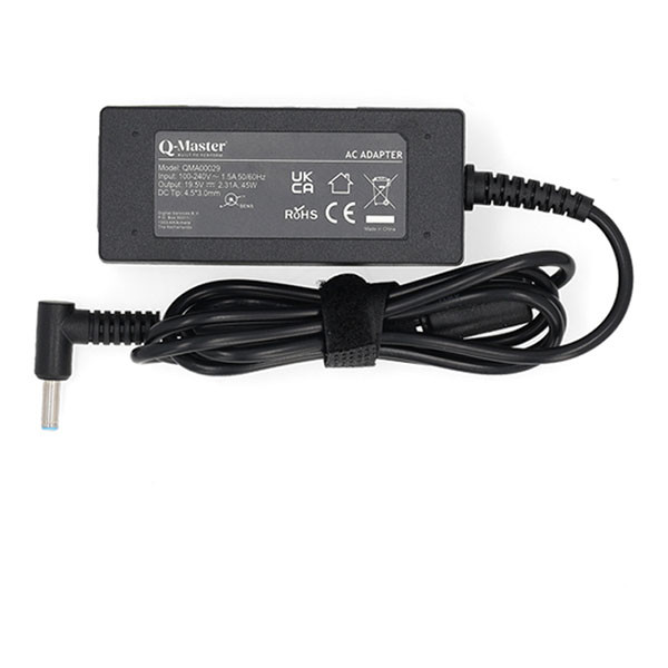 Q-Master HP laptop oplader | Q-Master | 45W (4.5 x 3.0mm, Power Delivery, 2.31A) PWR116HPC45W K010214528 - 2