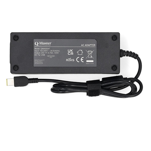 Q-Master Lenovo laptop oplader | Q-Master | 135W (Square/Slim Tip, Power Delivery, 6.75A) PWR122LEN135 K010214546 - 2