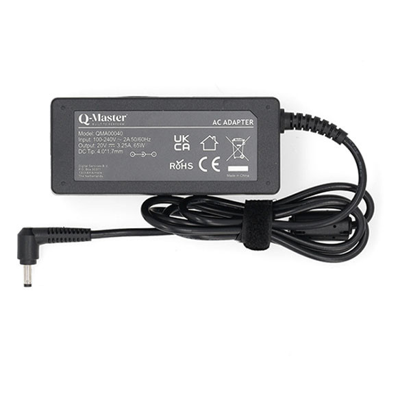 Q-Master Lenovo laptop oplader | Q-Master | 65W (4.0 x 1.7mm, Power Delivery, 3.25A) PWR120LEN65W K010214539 - 2