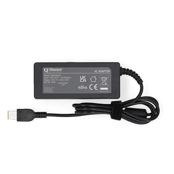 Q-Master Lenovo laptop oplader | Q-Master | 65W (Square/Slim Tip, Power Delivery, 3.25A) PWR122LEN65W K010214544 - 2