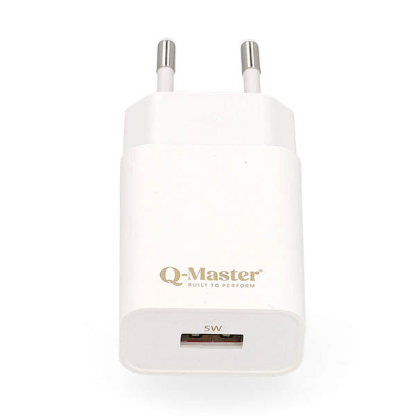 Q-Master Oplader | Q-Master | 5W (USB A, Wit) PWR010WHT05W K000000047 - 1